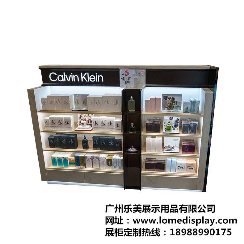 新款廠家定制化妝品展柜多層單面小背柜木質烤漆化妝品陳列展示柜