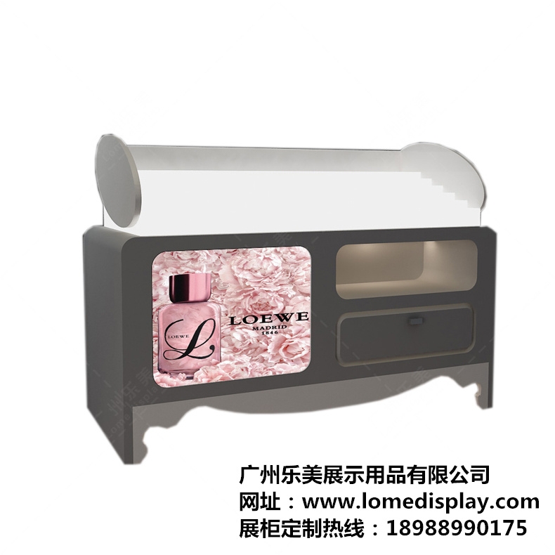 廣州廠家定制商場店鋪超市木質烤漆護膚品彩妝化妝品展示柜