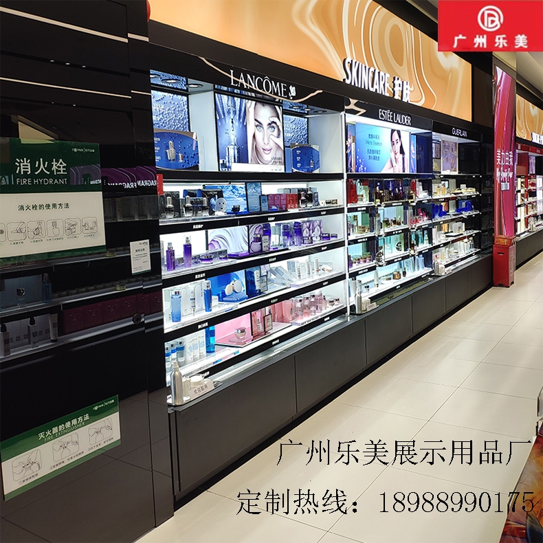 烤漆工藝專業設計整店輸出-廠家定制商用-護膚品展示柜陳列柜高柜