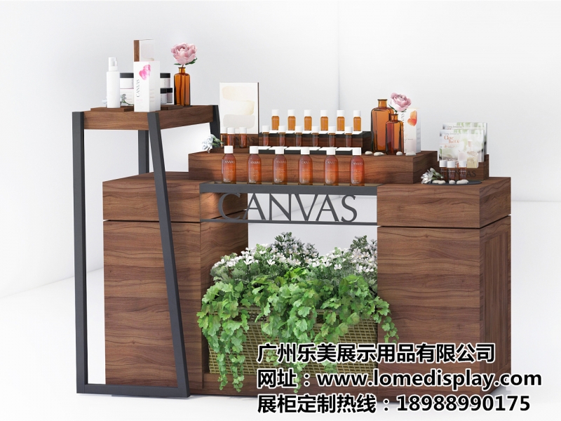 廠家專業生產定制化妝品展示柜護膚品體驗臺彩妝展示架香水彩妝展柜
